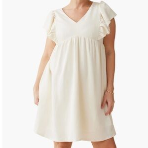 NWT Flutter Sleeve Maternity/Nursing Dress Sz S